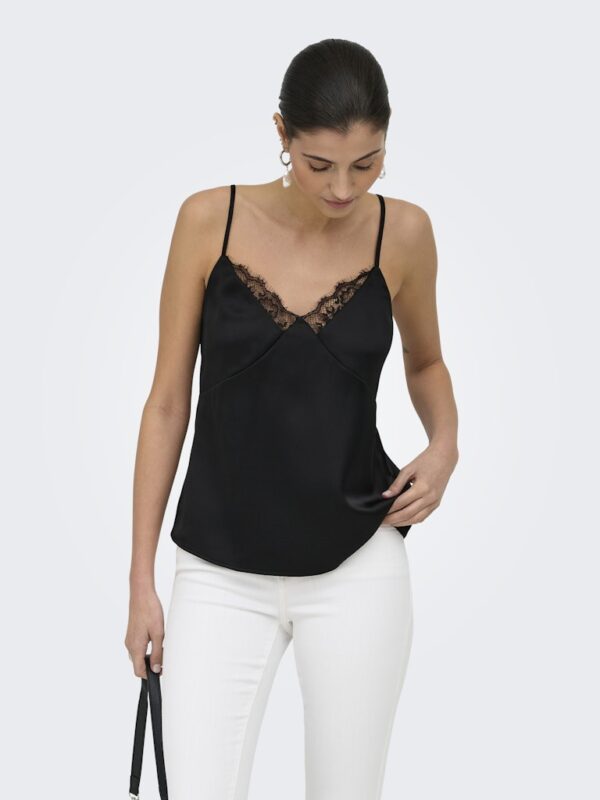 LACE SATIN TOP FARAYA