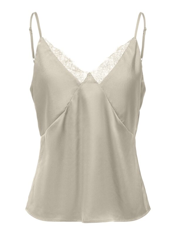 LACE SATIN TOP FARAYA