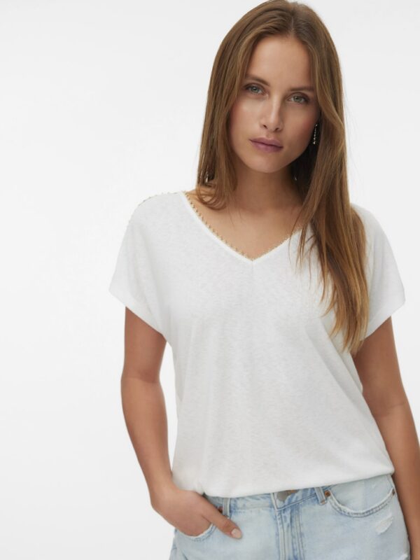 V-NECK GLITTER TOP JACKIE